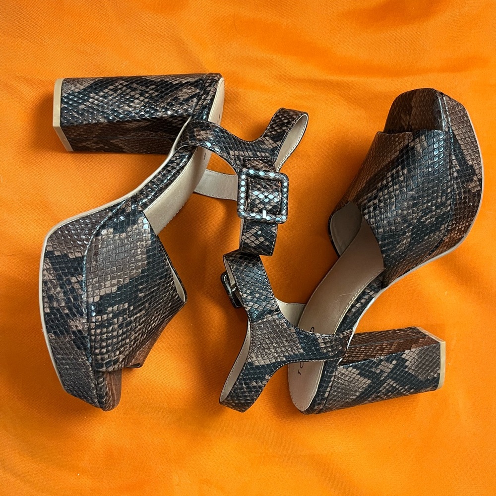 Snakeskin Torrid Platform Heels